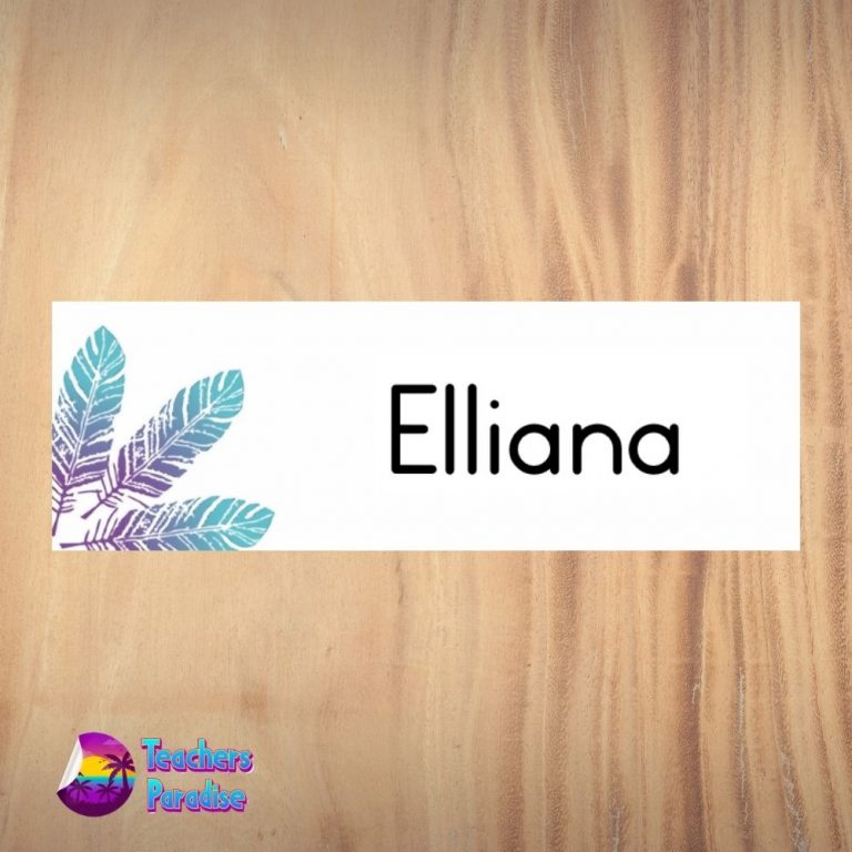 Feather Name Plate Design 2