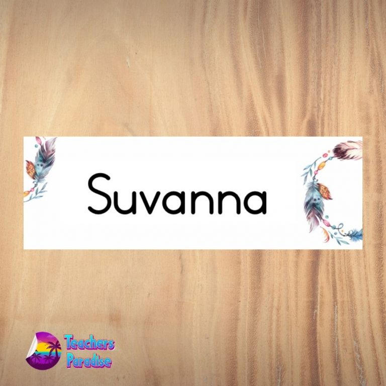 Feather Name Plate Design 1