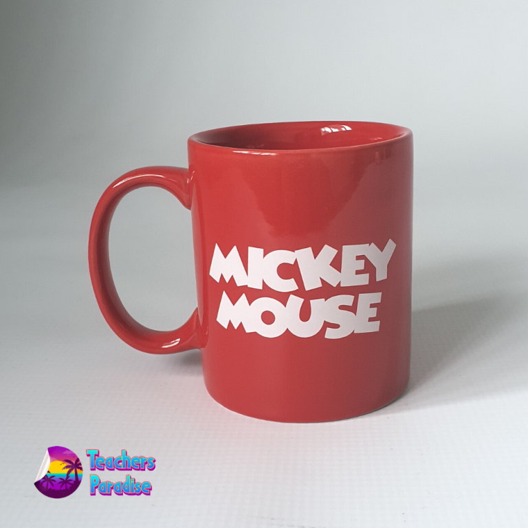 Second image of Large Mickey Mouse Red Mug
