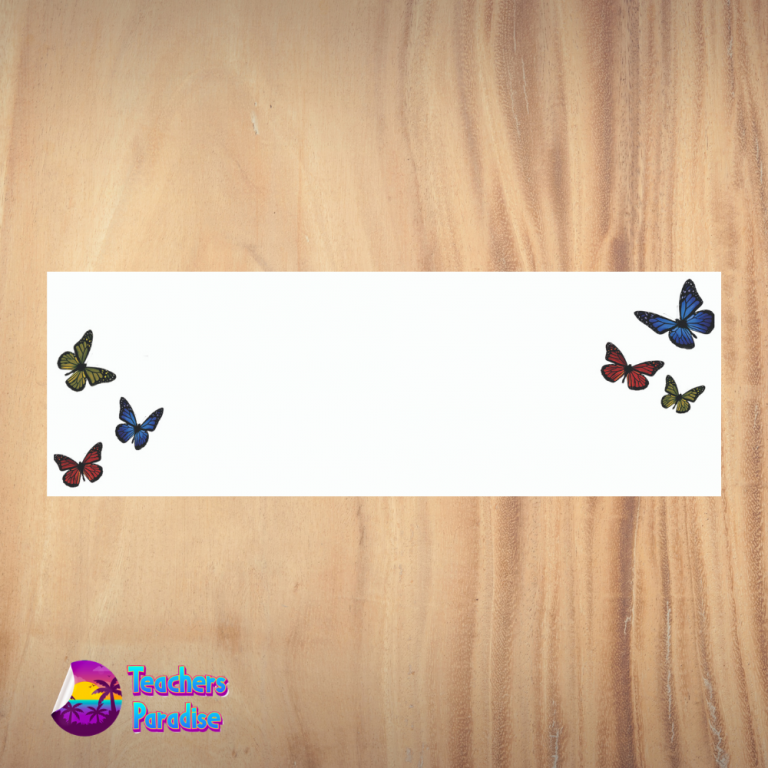 Butterfly Name Plate Design 3