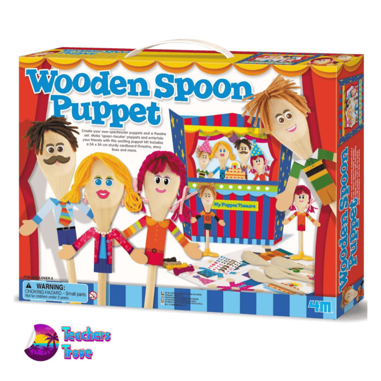 Wooden spoon puppets