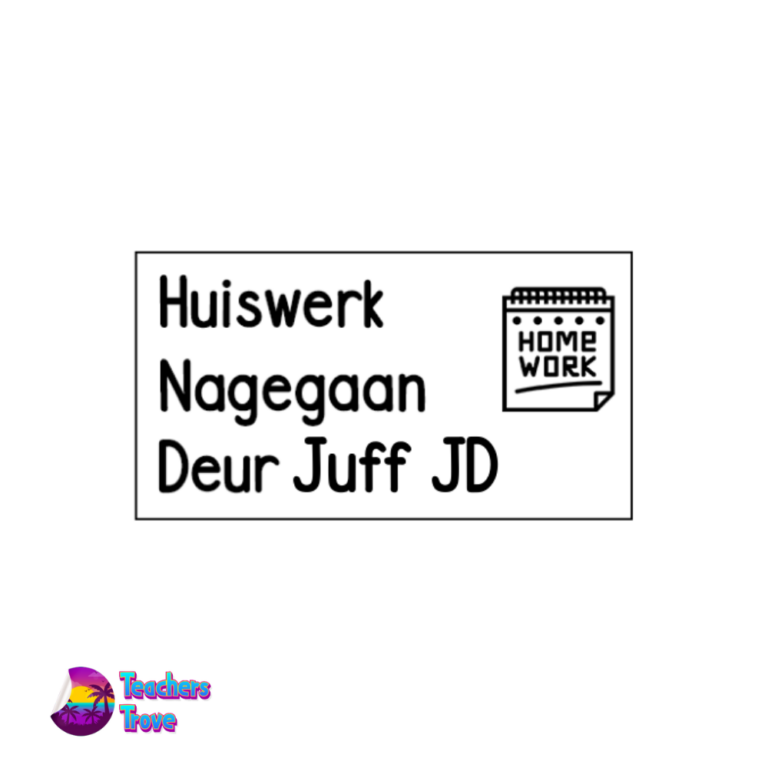 Second image of Homework Checked By - Semi-Customizable Stamp