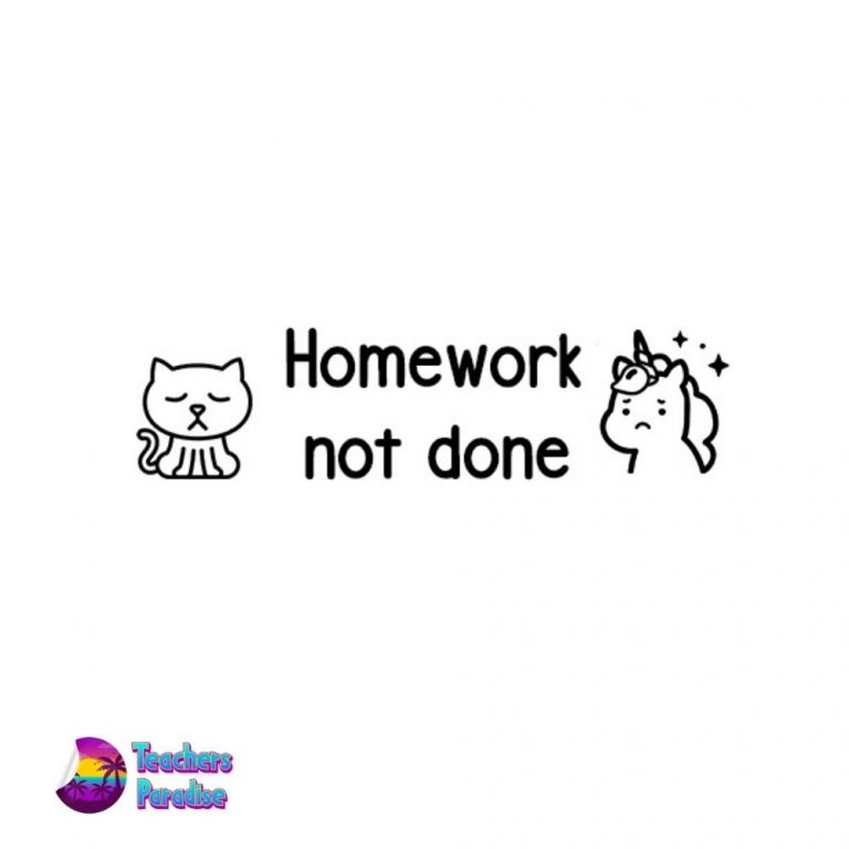 Homework not done stamp