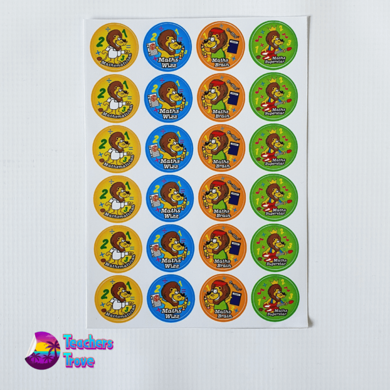Second image of Maths Lions Stickers Pack