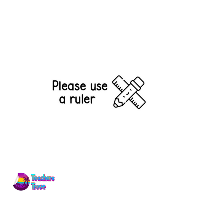 Please use a ruler stamp