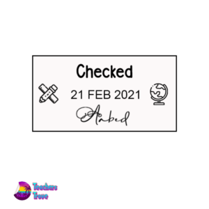 Signature dater stamp - Checked