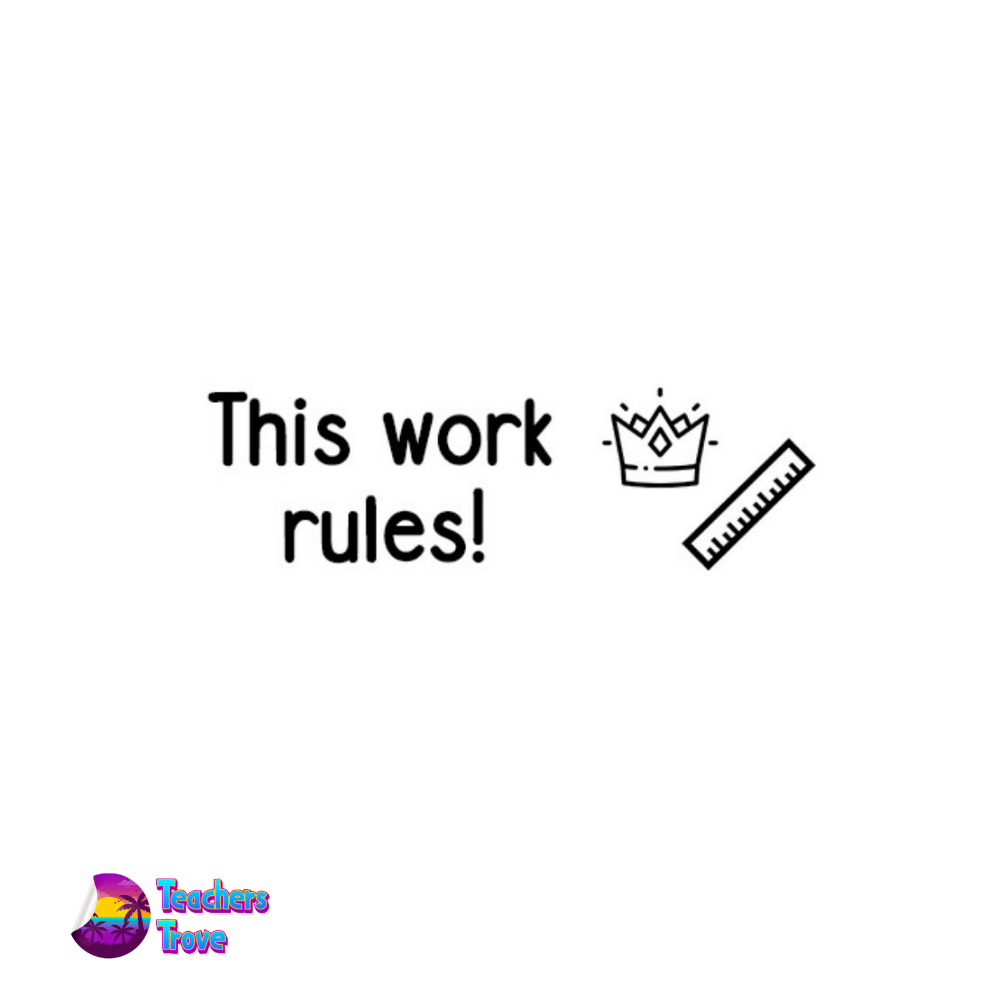 This work rules stamp