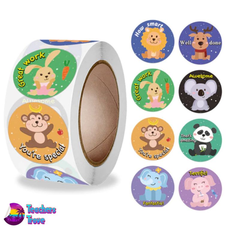 Cute animals sticker roll