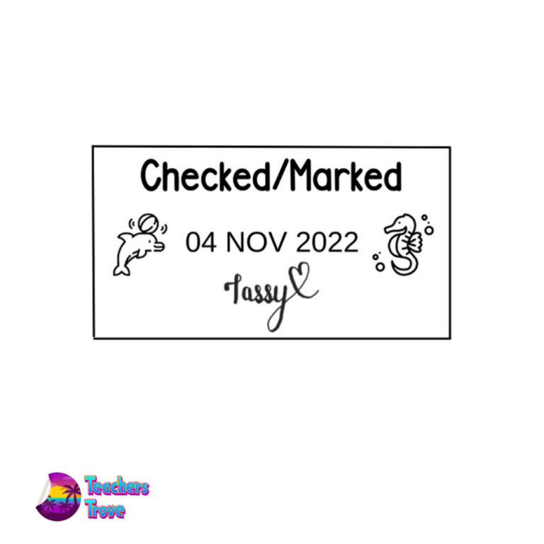 Customized Signature Dater Stamp (Checked/Marked)