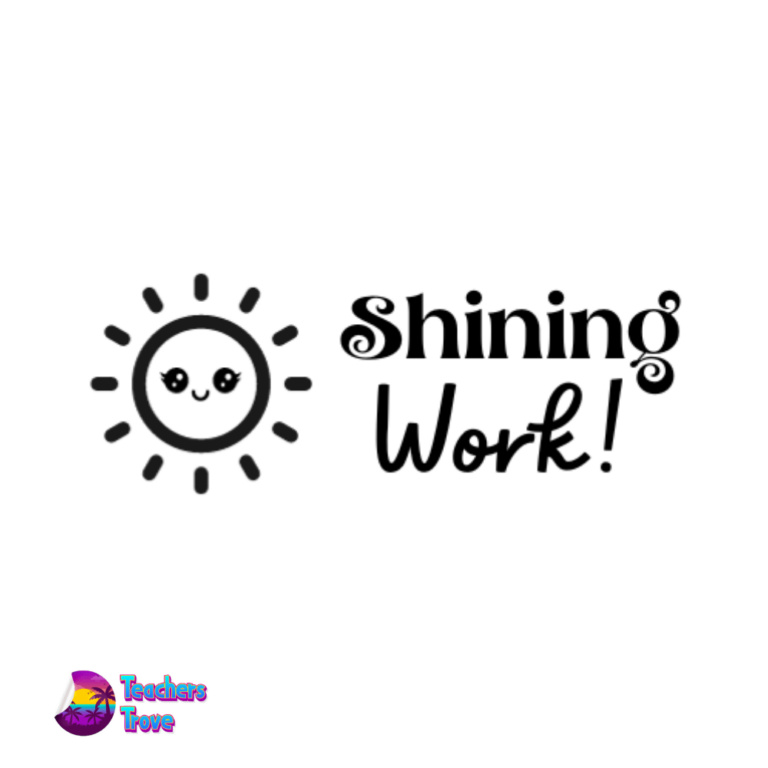 Shining Work stamp