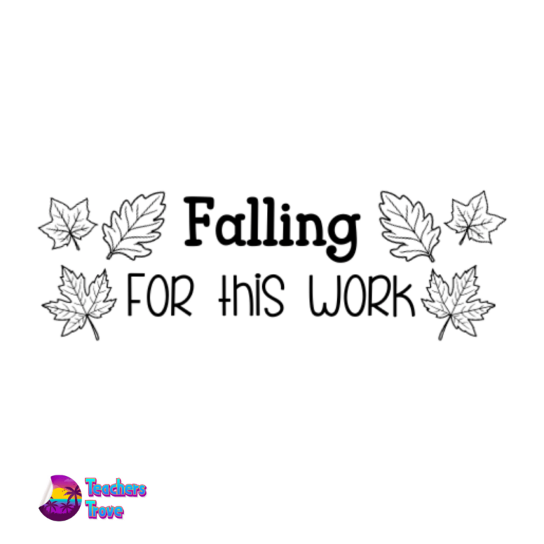 Falling For This Work Stamp