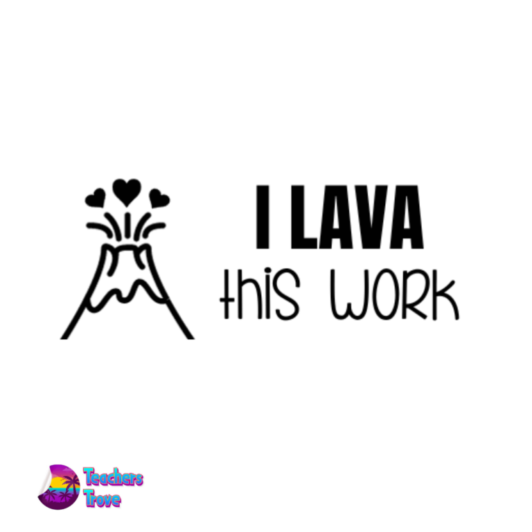 I Lava This Work Stamp