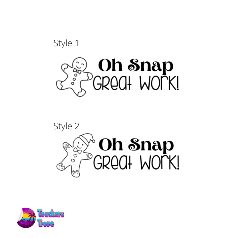 Oh Snap ... Great Work Stamp - Gingerbread Man