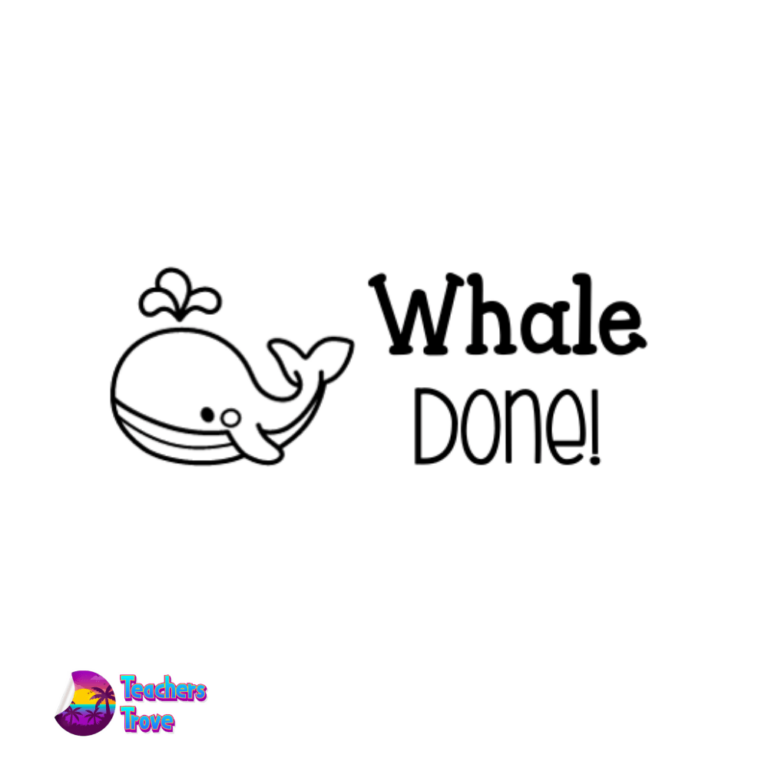 Whale Done Stamp