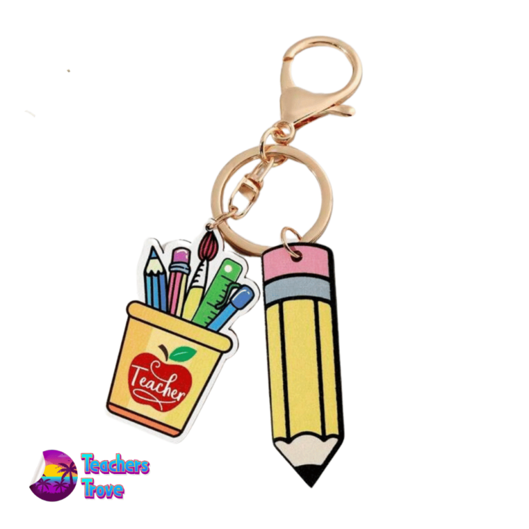 Teacher Stationery Keyring