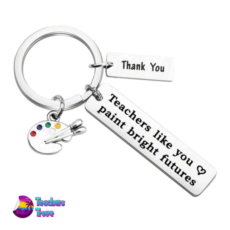 Teachers like you paint bright futures keyring