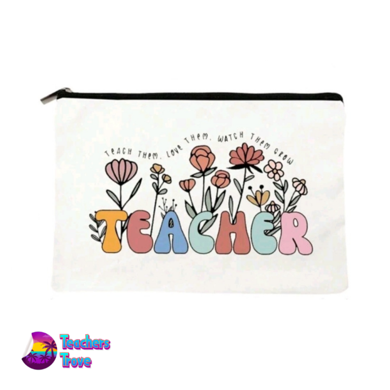 Floral Teacher Pencil Case