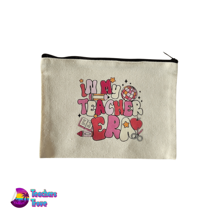 In my Teacher Era Pencil Case/Cosmetic Bag