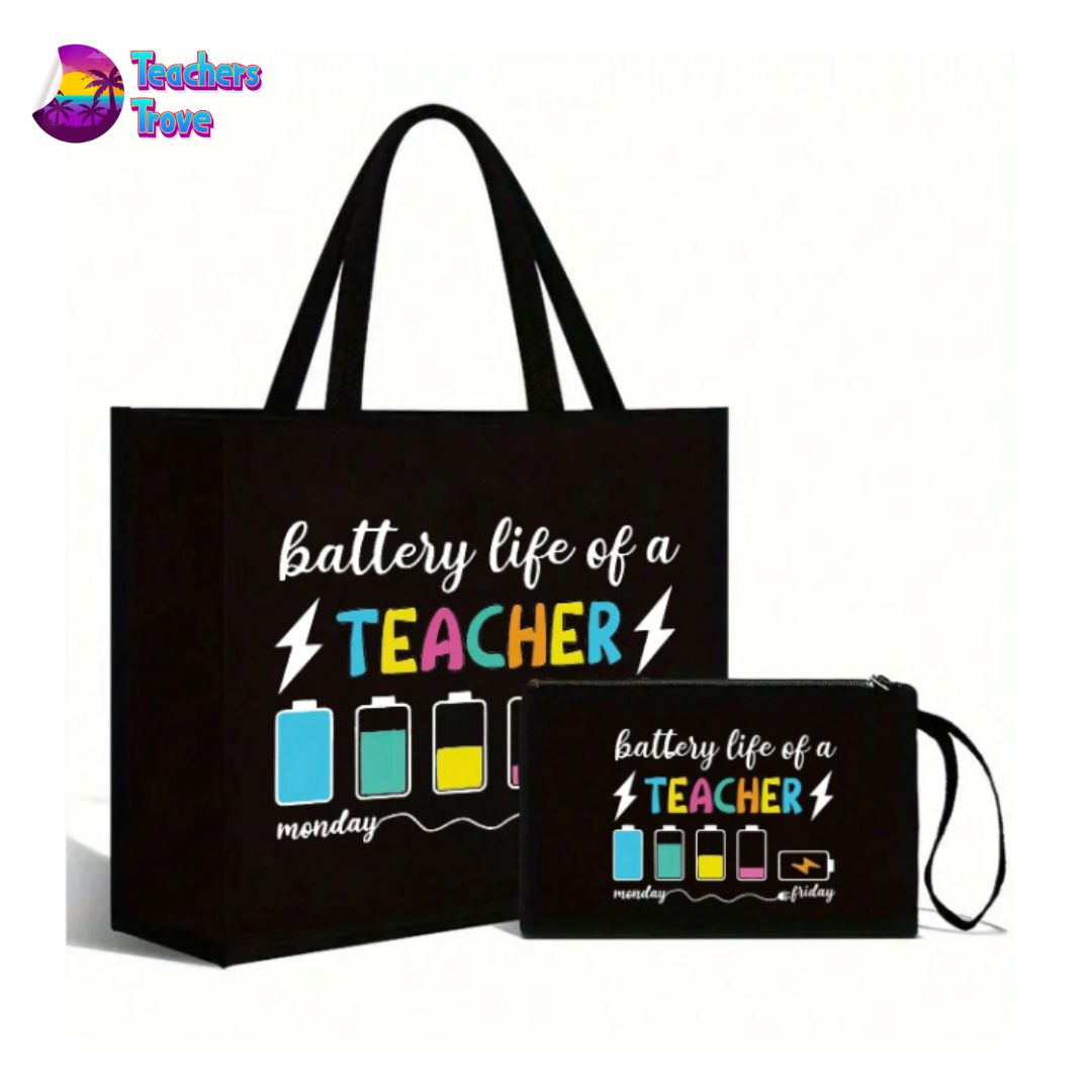 Battery Life of a Teacher Bag & Pencil Case Set