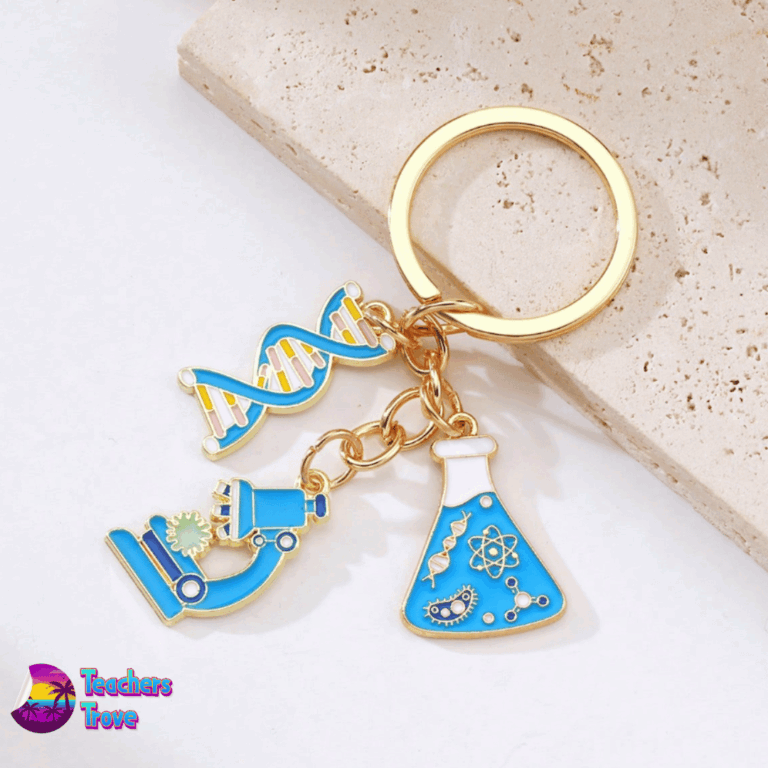 Second image of Colourful Science Keyring with Charms
