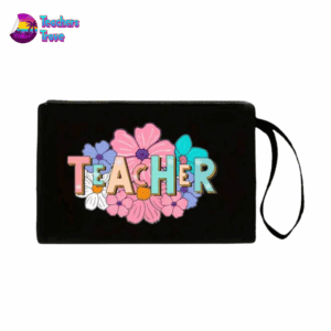 Flower Teacher Bag & Pencil Case Set - 2