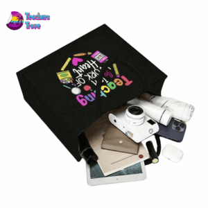 Teaching Is A Work of Heart Colourful Bag - Image 2