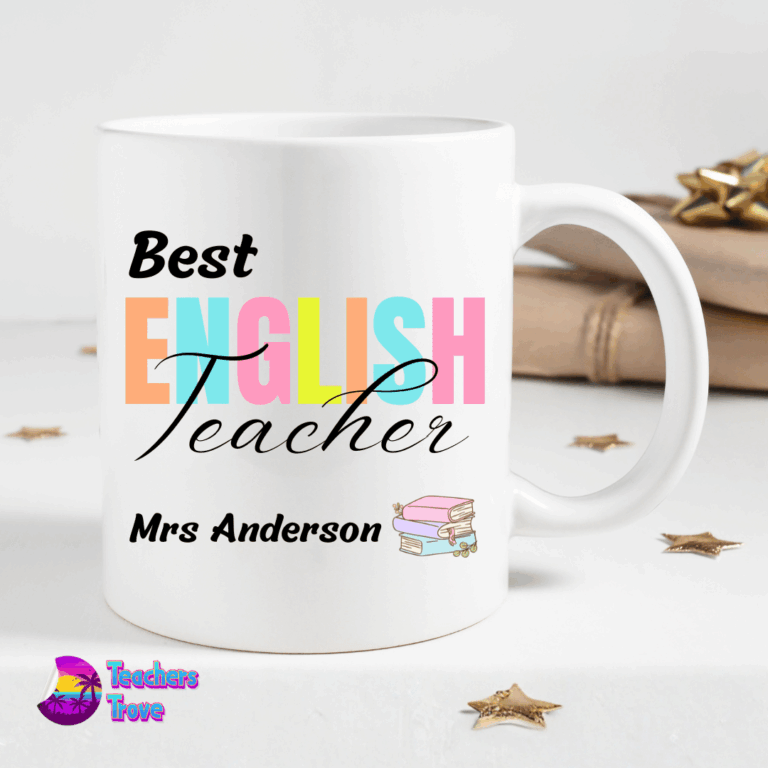 Personalised Best English Teacher Mug