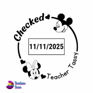 Large Mickey & Minnie Mouse Dater Stamp (1)