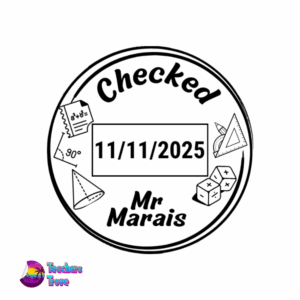 Large Math Round Dater Stamp Cover Image