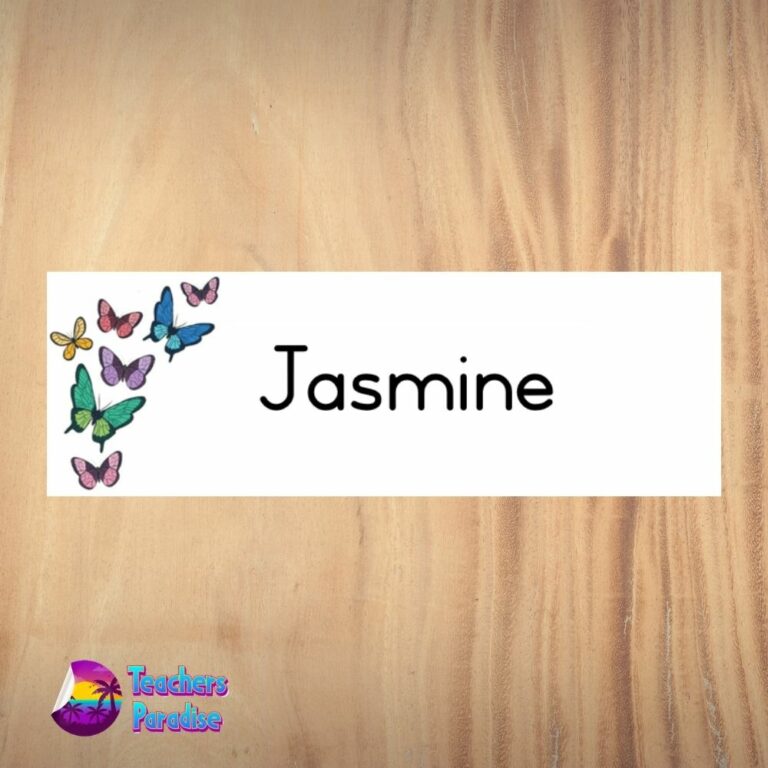 Butterfly Name Plate Design 5