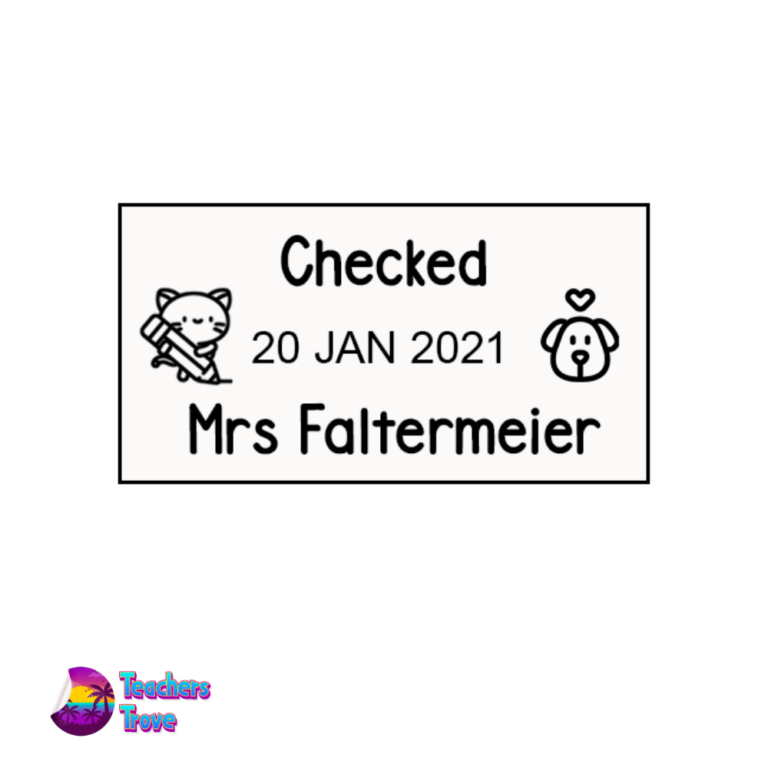 Customized Dater Stamp (Checked)