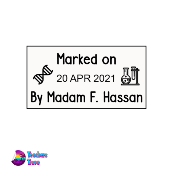 Customized Dater Stamp (Marked on)