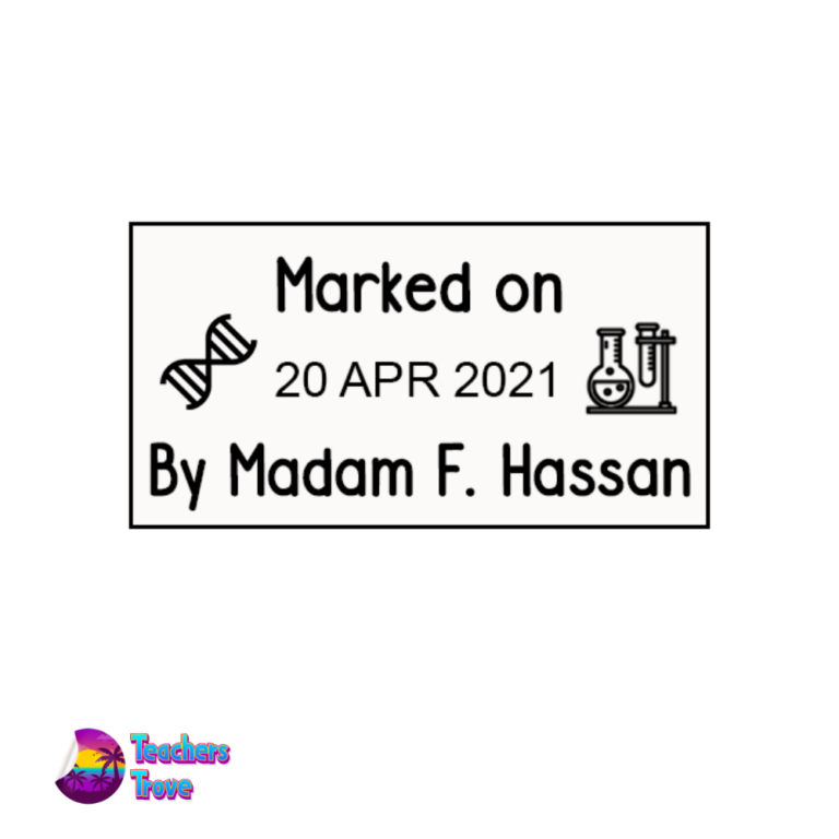 Customized Dater Stamp (Marked on)