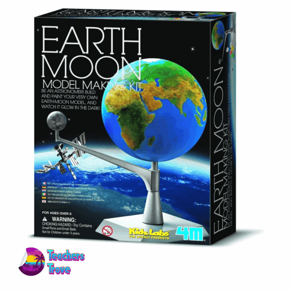 Glow in the dark earth-moon model making kit