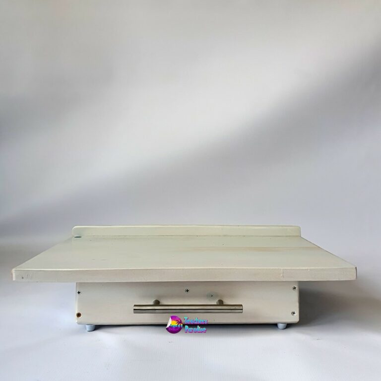 Marking Desk With Paper Tray Pearl