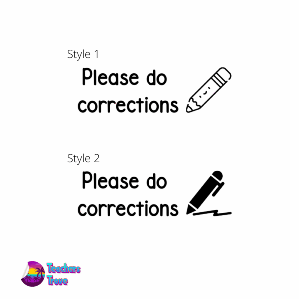Please do corrections stamp