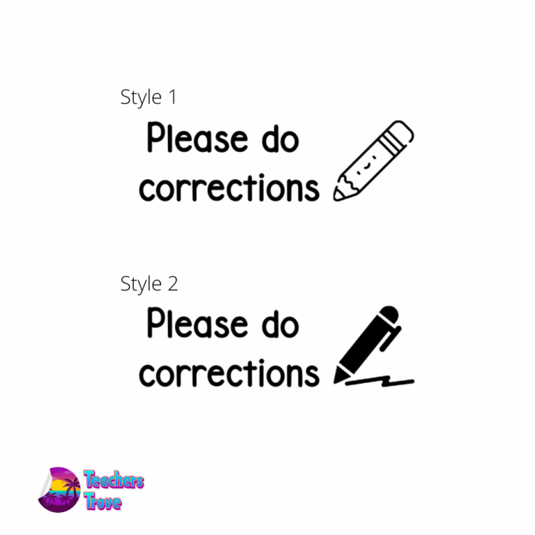 Please do corrections stamp