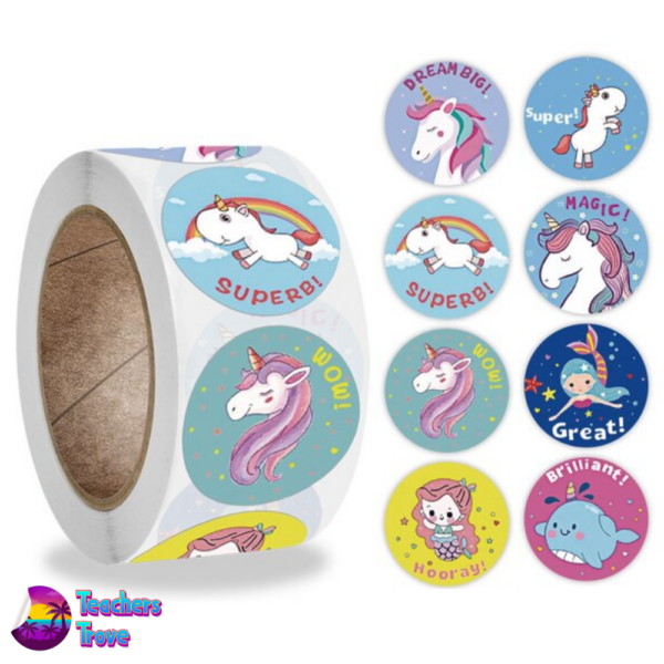 Unicorn sticker roll